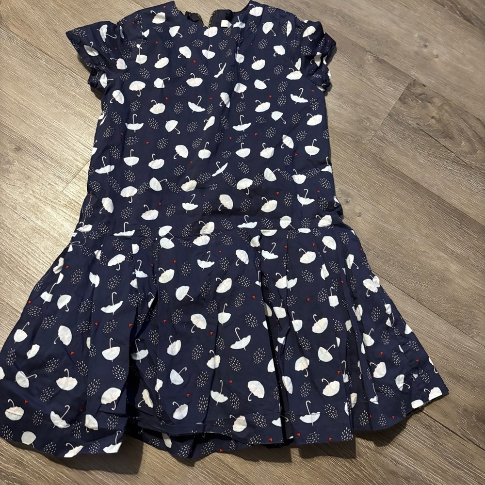 Marie Chantal Midnight Blue Dress with Swan Motif